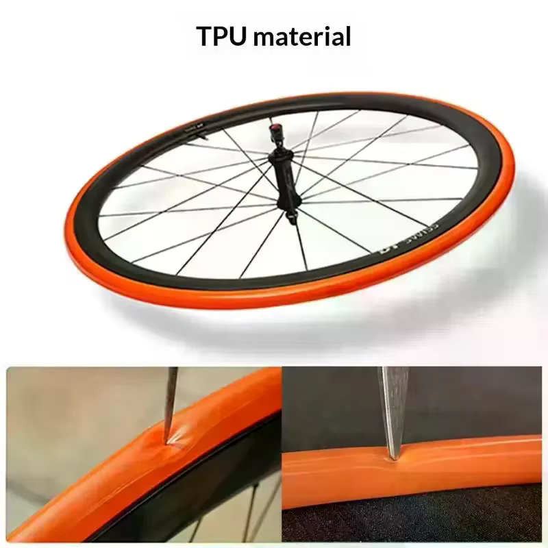 Chambre à air de vélo en TPU Orange 28g 700X18 25 28 32