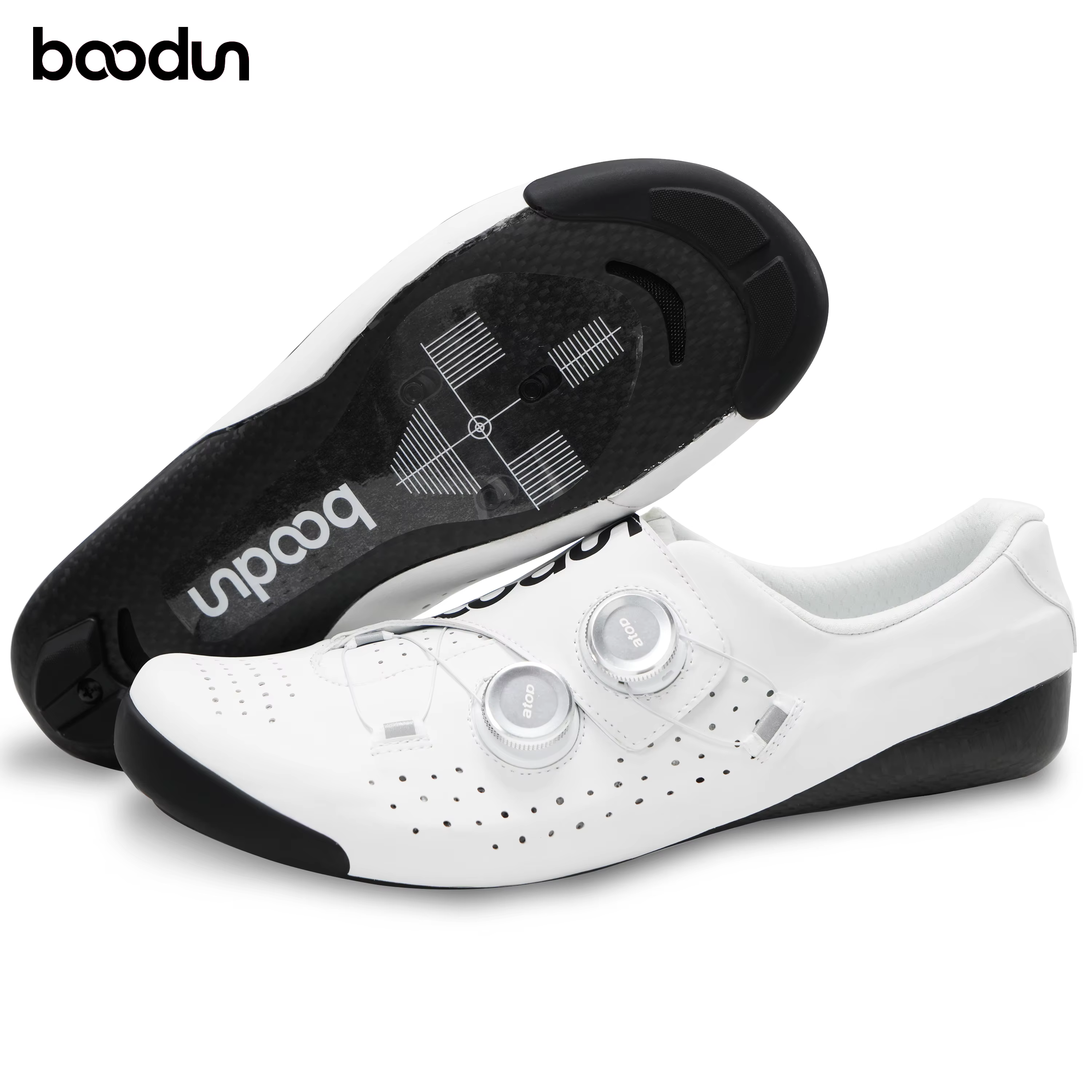 Chaussures de cyclisme sur route en fibre de carbone