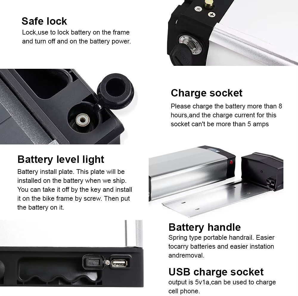 Batterie Arrière T1 pour Vélo Électrique