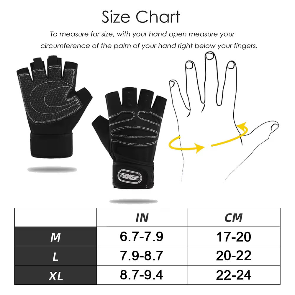 Gants d'entraînement pour hommes et femmes