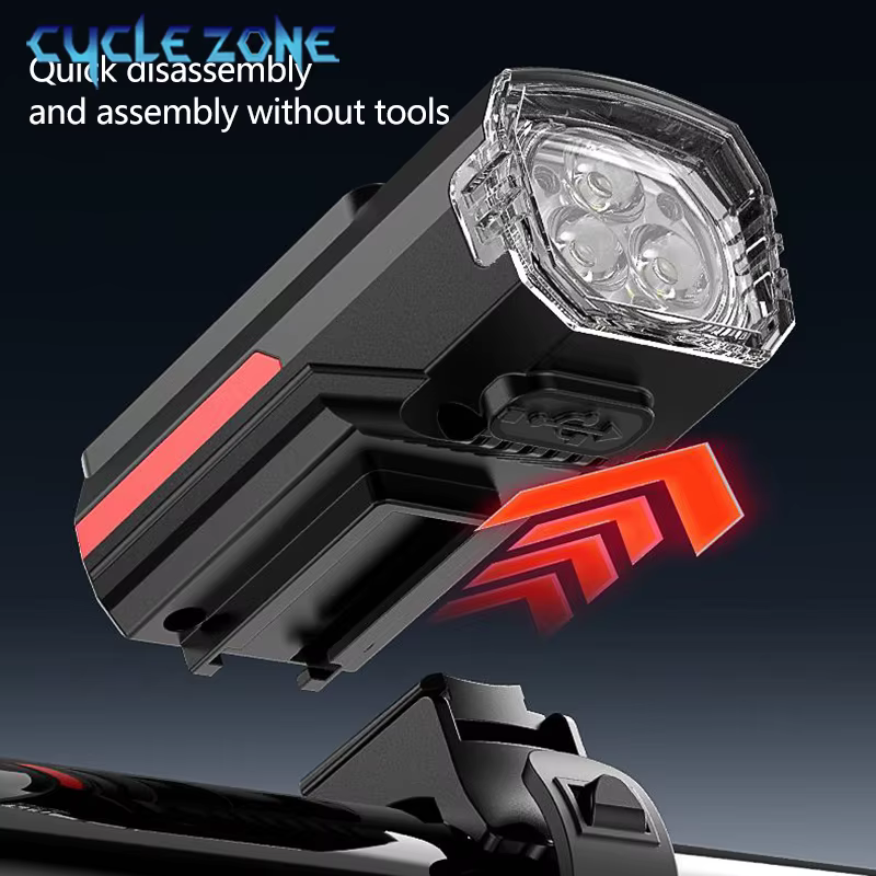 Lampe solaire avant de vélo TYPE-C