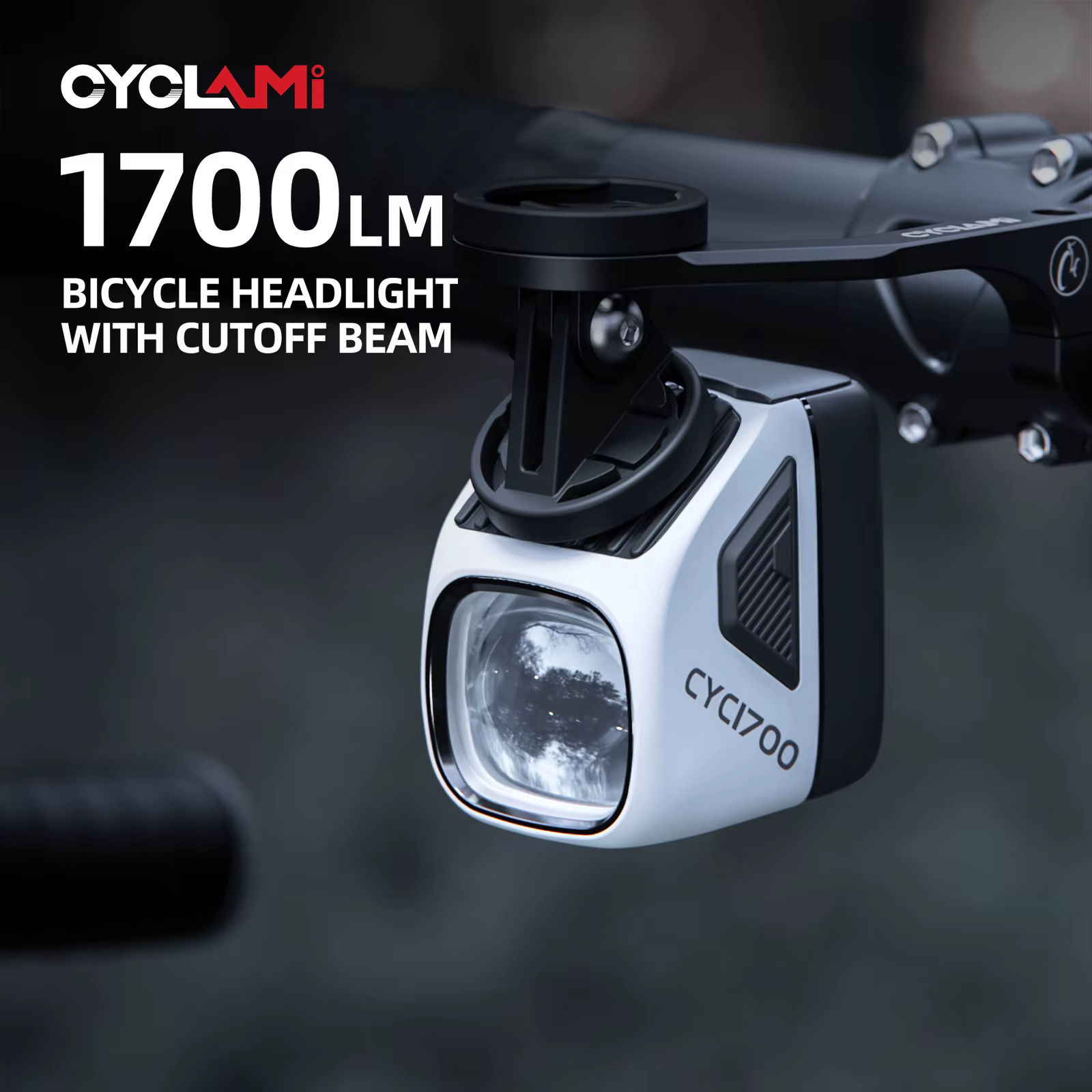 CYCLAMI CYC1700 Phare de vélo suspendu sans fil à télécommande