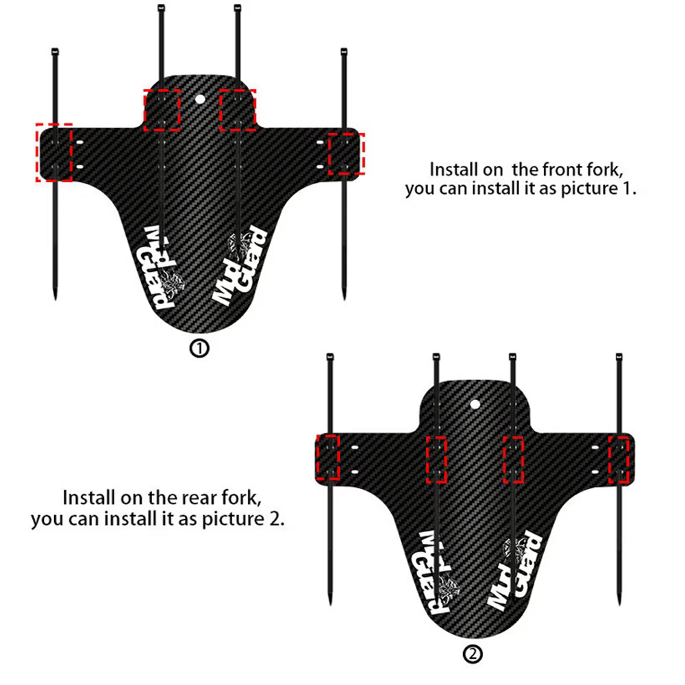 Pièces de protection pour vélo de route