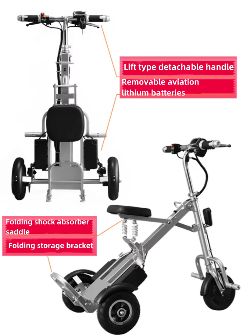 Tricycle électrique pliant 36v 250w