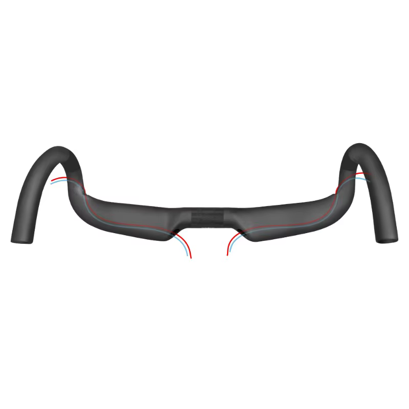 Guidon de vélo de route en carbone Aero Drop mat 31.8*360/380/400/420/440mm léger et robuste pour le cyclisme haute Performance