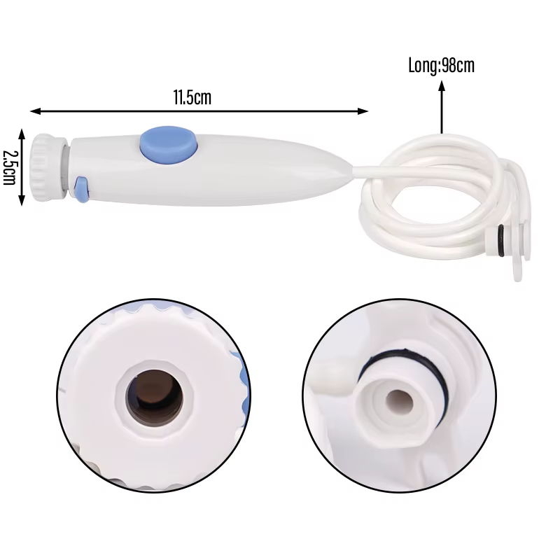 Poignée de jet d'eau dentaire, tuyau d'irrigation buccale, poignée de remplacement pour l'entretien des dents, accessoires pour jet d'eau dentaire domestique WP-100