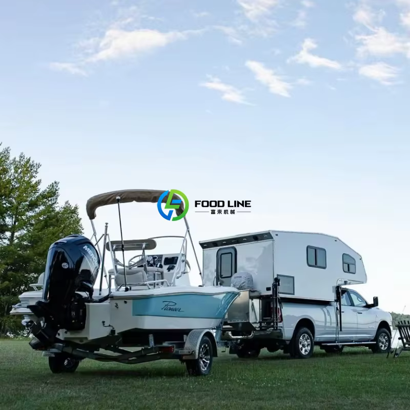 Camping-car haut de gamme tout en fibre de verre, remorque tout-terrain durable pour le camping en plein air