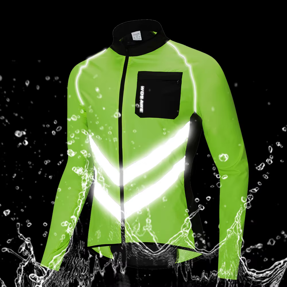 WOSAWE cyclisme veste de pluie haute visibilité maillot multifonction route vtt vélo
