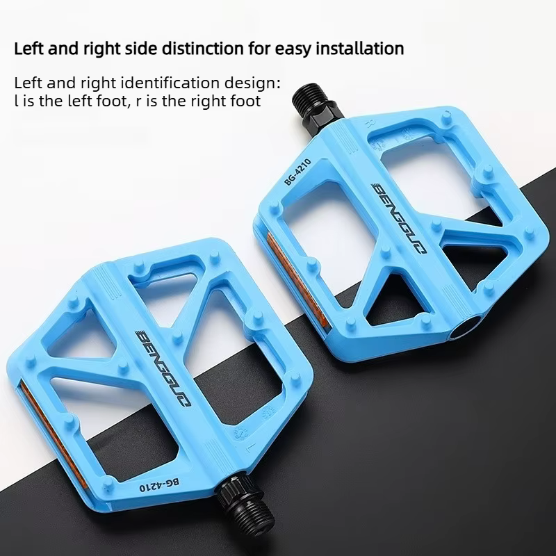 Pédales de vélo en nylon durables à roulements étanches