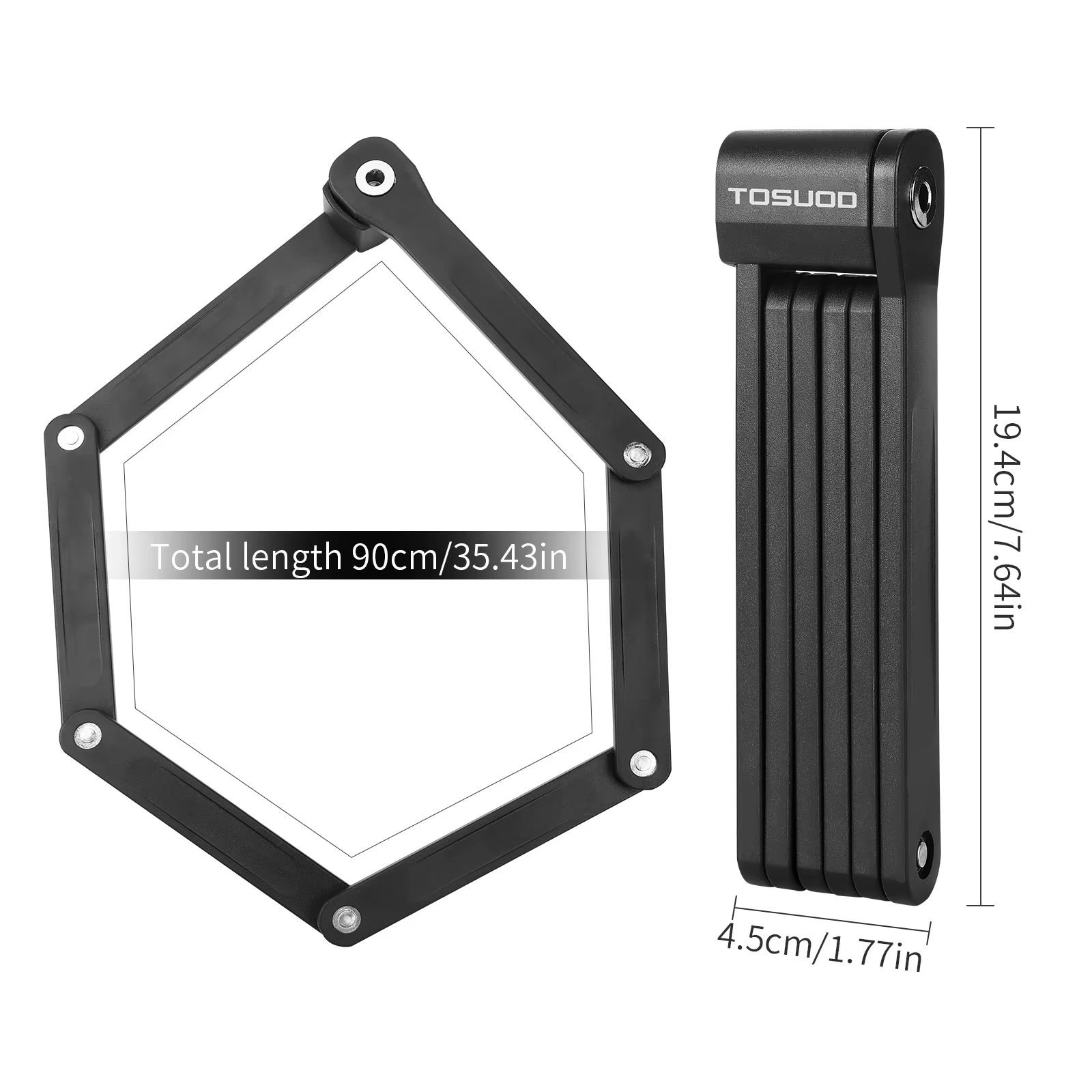 TOSUOD – chaîne de sécurité antivol pliable pour vélo