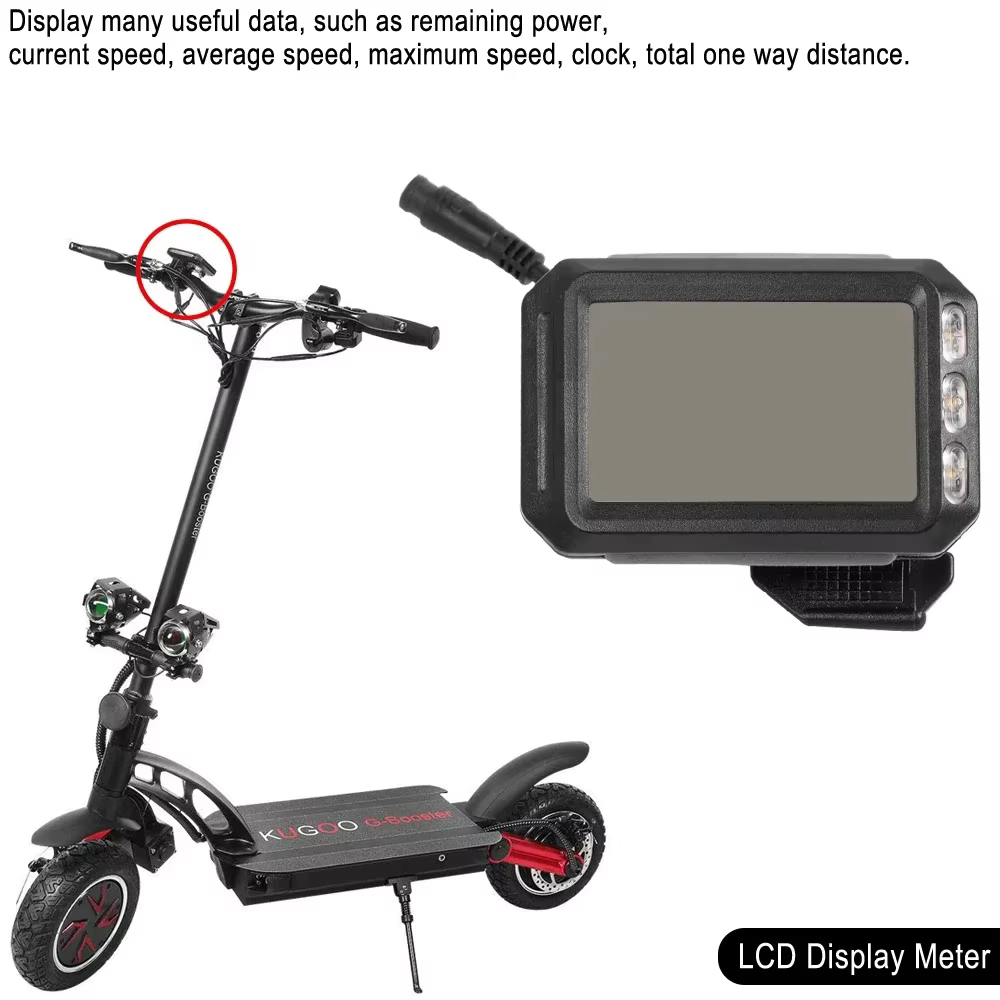 Tableau de bord d'affichage LCD pour Scooter électrique