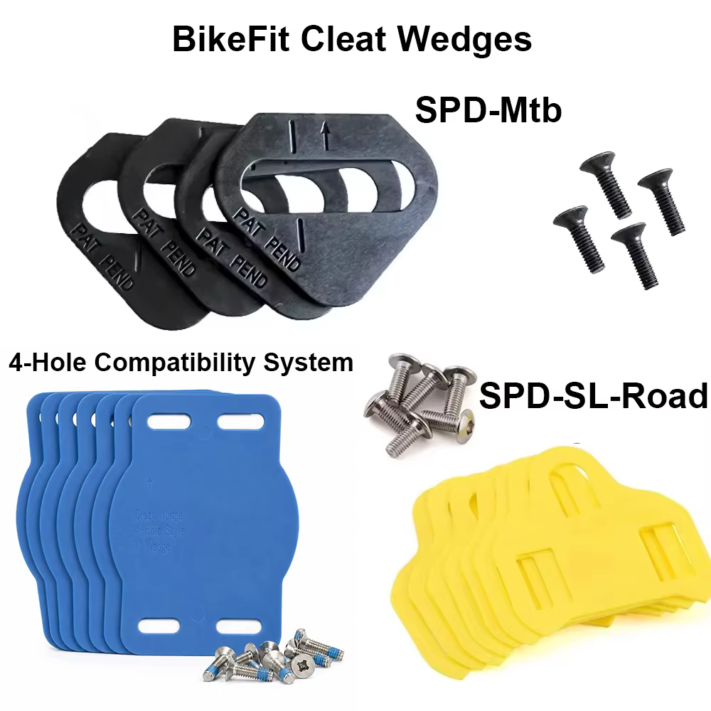 Cales de taquet BikeFit pour Shimano Road SPD-SL KEO & vtt SPD ATAC SpeedPlay manivelle Bros crampons 8 pièces/paquet raccord de vélo