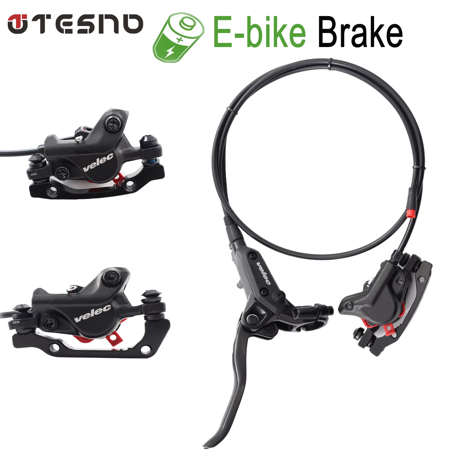 TESNO e-bike 2PIN prise étanche frein à disque hydraulique contrôle de puissance électrique manette de vitesse