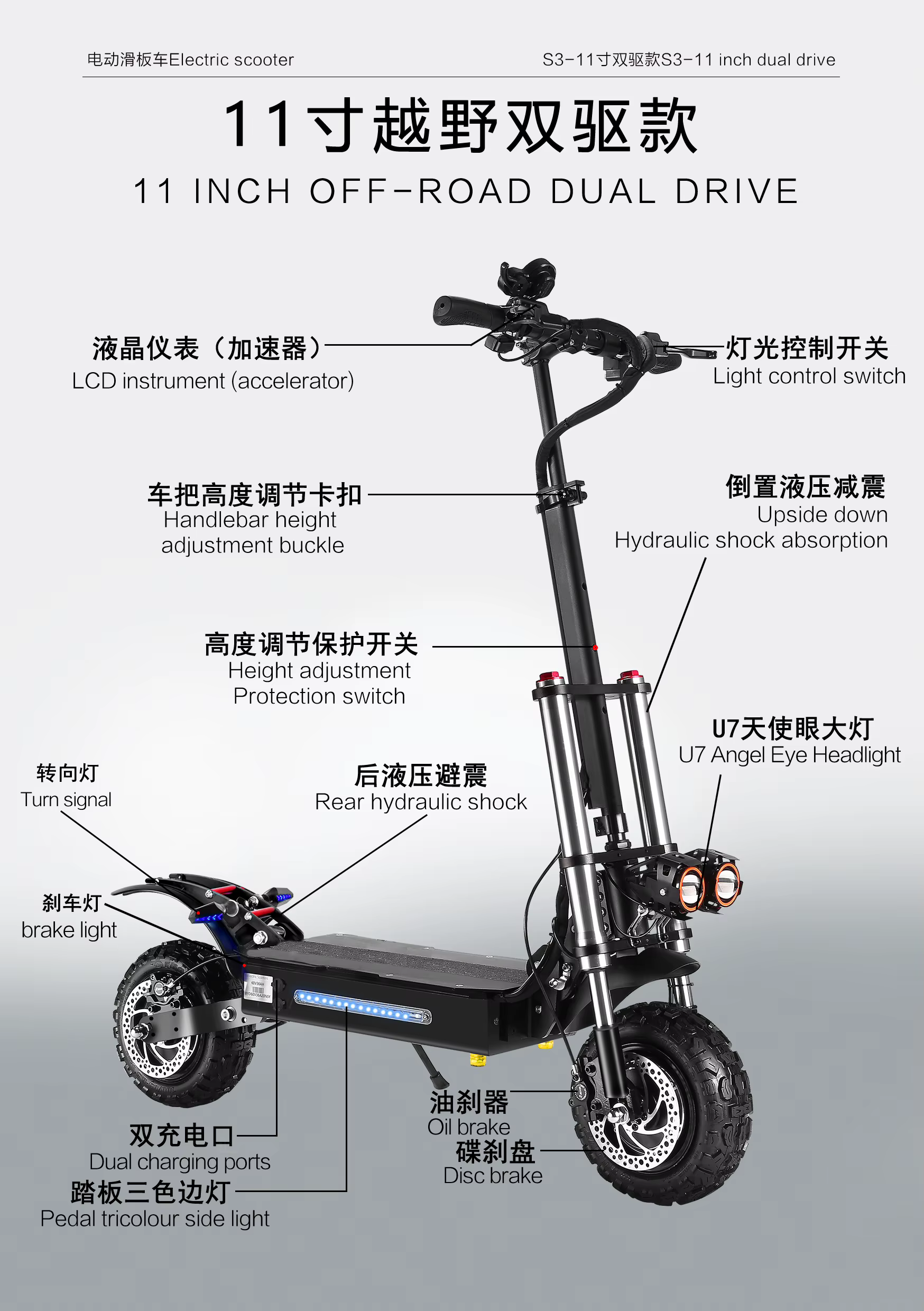 Scooter électrique de mobilité tout Terrain