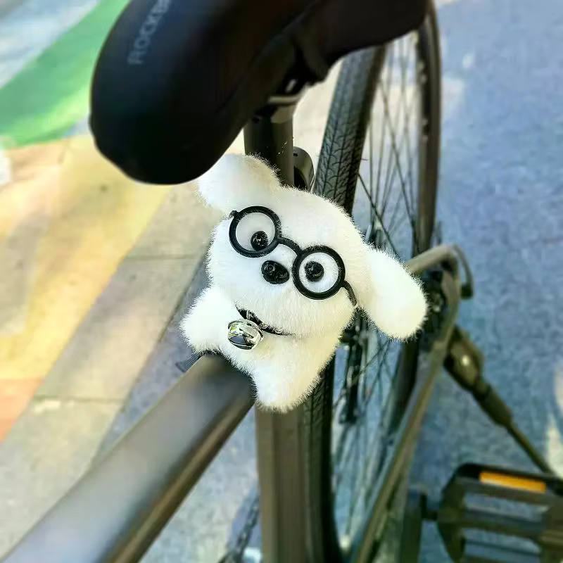 Pendentif décoratif chiot mignon pour guidon de vélo, vélo électrique, moto, vélo de route