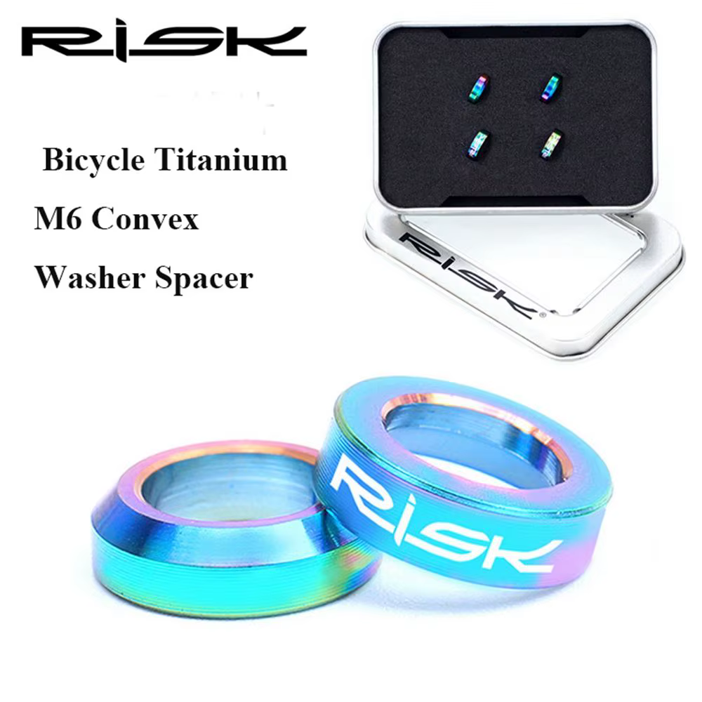Rondelle concave et convexe en titane M6 pour vélo de montagne BMX