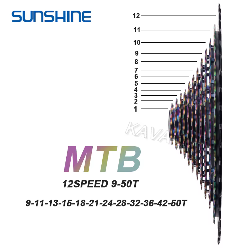 Cassette VTT Sunshine 11S 12V XD 10-42T 50T 52T