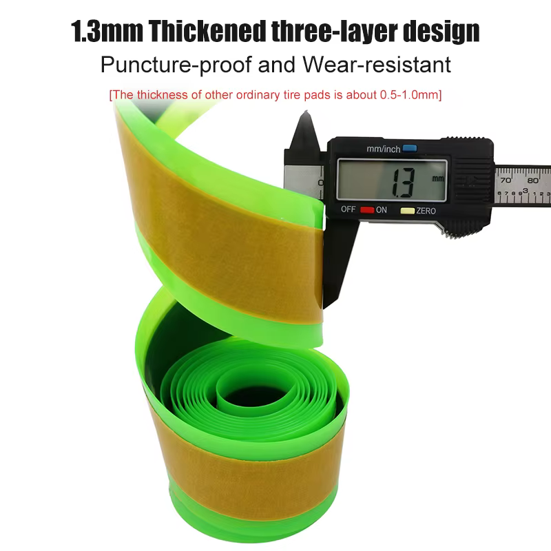  Protection de pneu de vélo anti-crevaison autocollante en TPU et fibre de verre