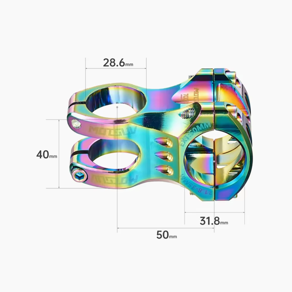 Tige de guidon réglable pour vélo de route et VTT, longueur 35mm 50mm, 31 8
