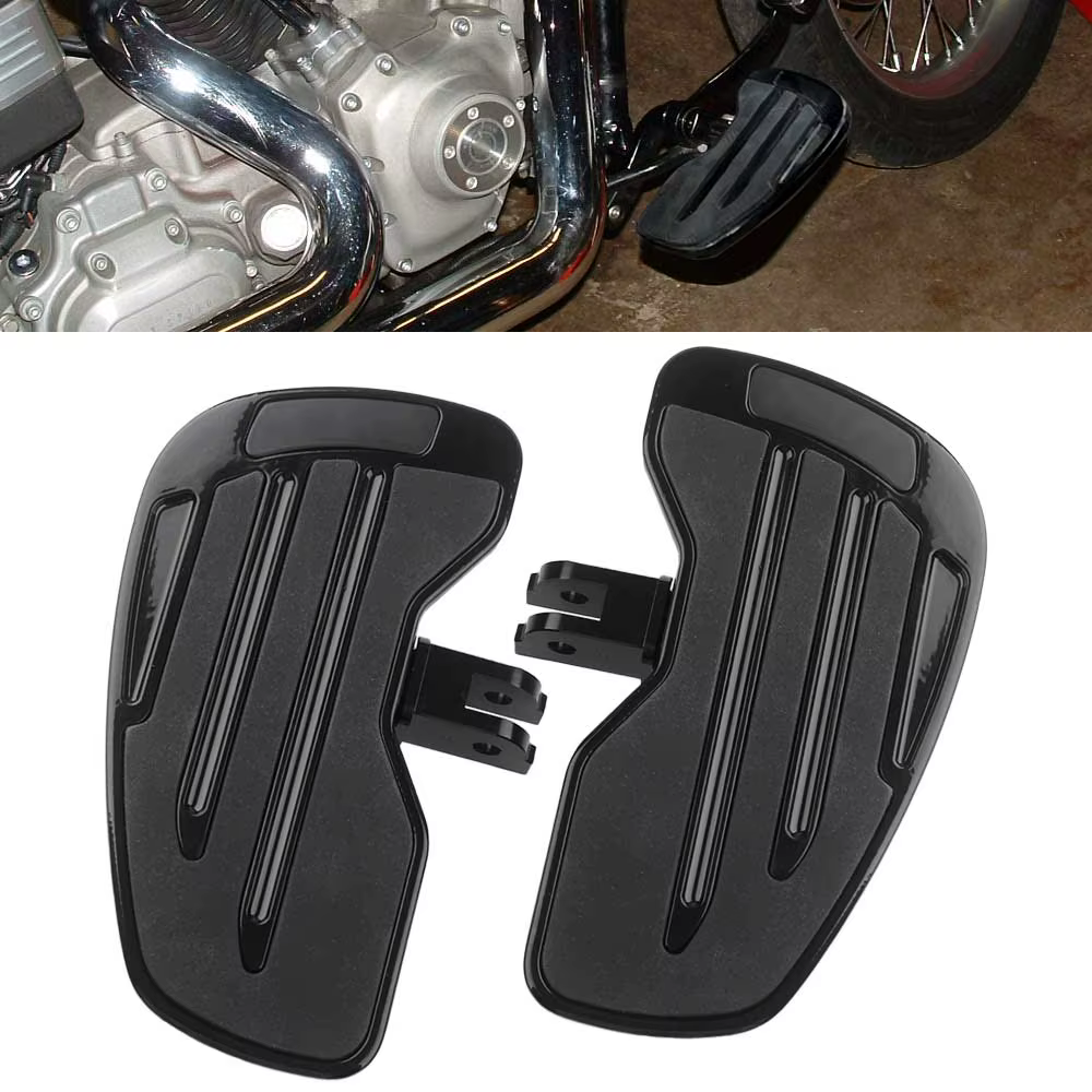 Repose-pieds noirs réglables pour Harley Softail Low Rider ST FXLRST 2022 – 2024