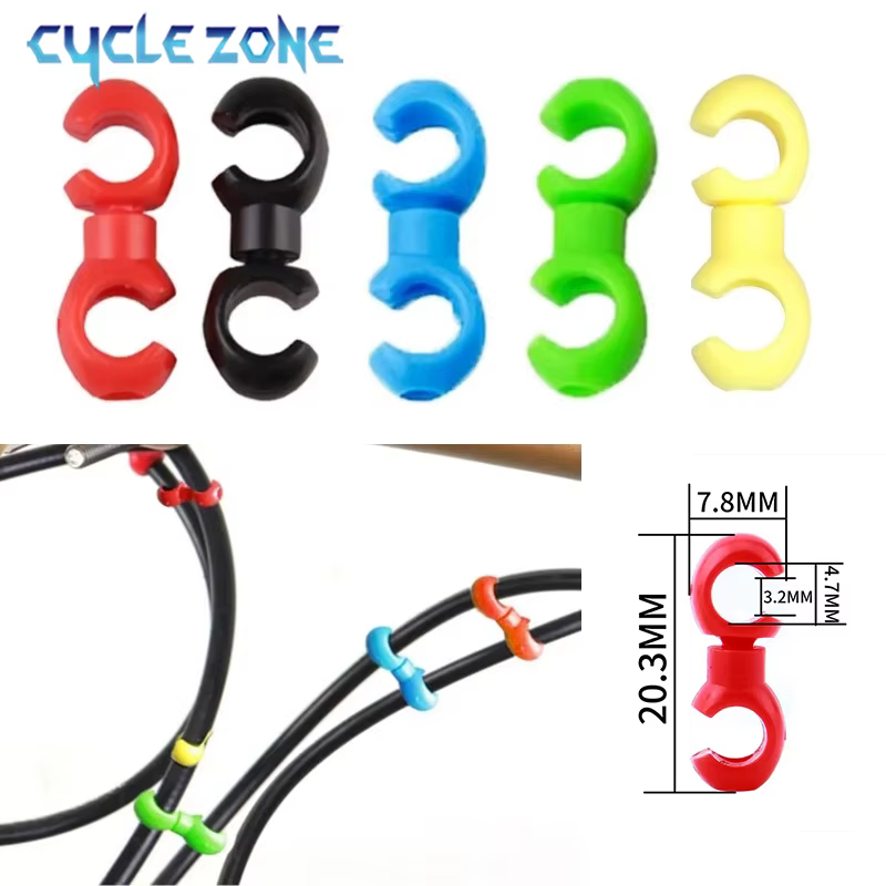 10 pièces/ensemble Clips de ligne transversale de vélo