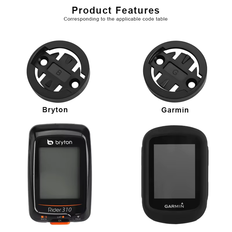 Base de montage de support d'ordinateur de vélo pour Garmin Bryton Wahoo Magene