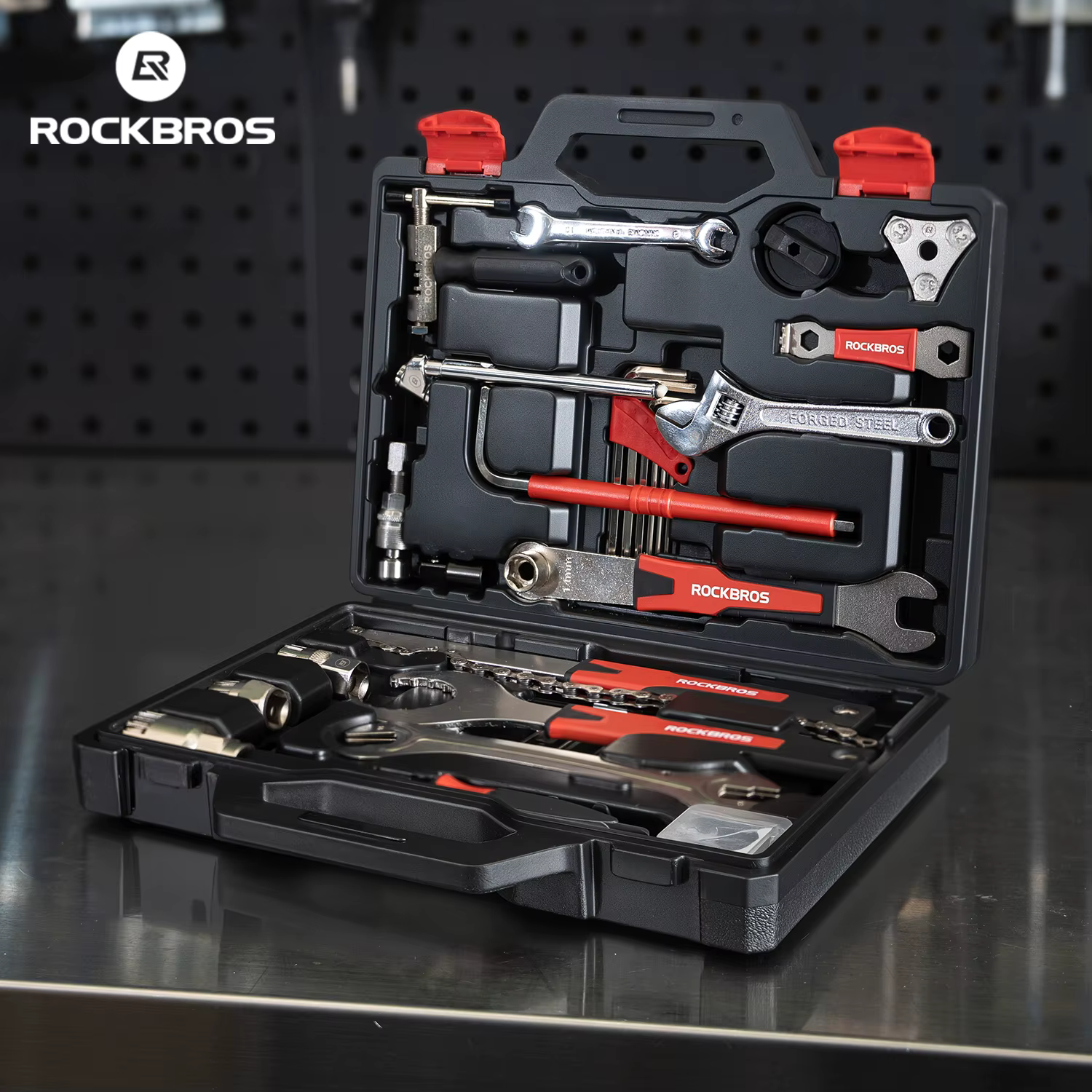 ROCKBROS Kit d'outils de réparation de vélo boîte multifonctionnelle 22 en 1 combinaison