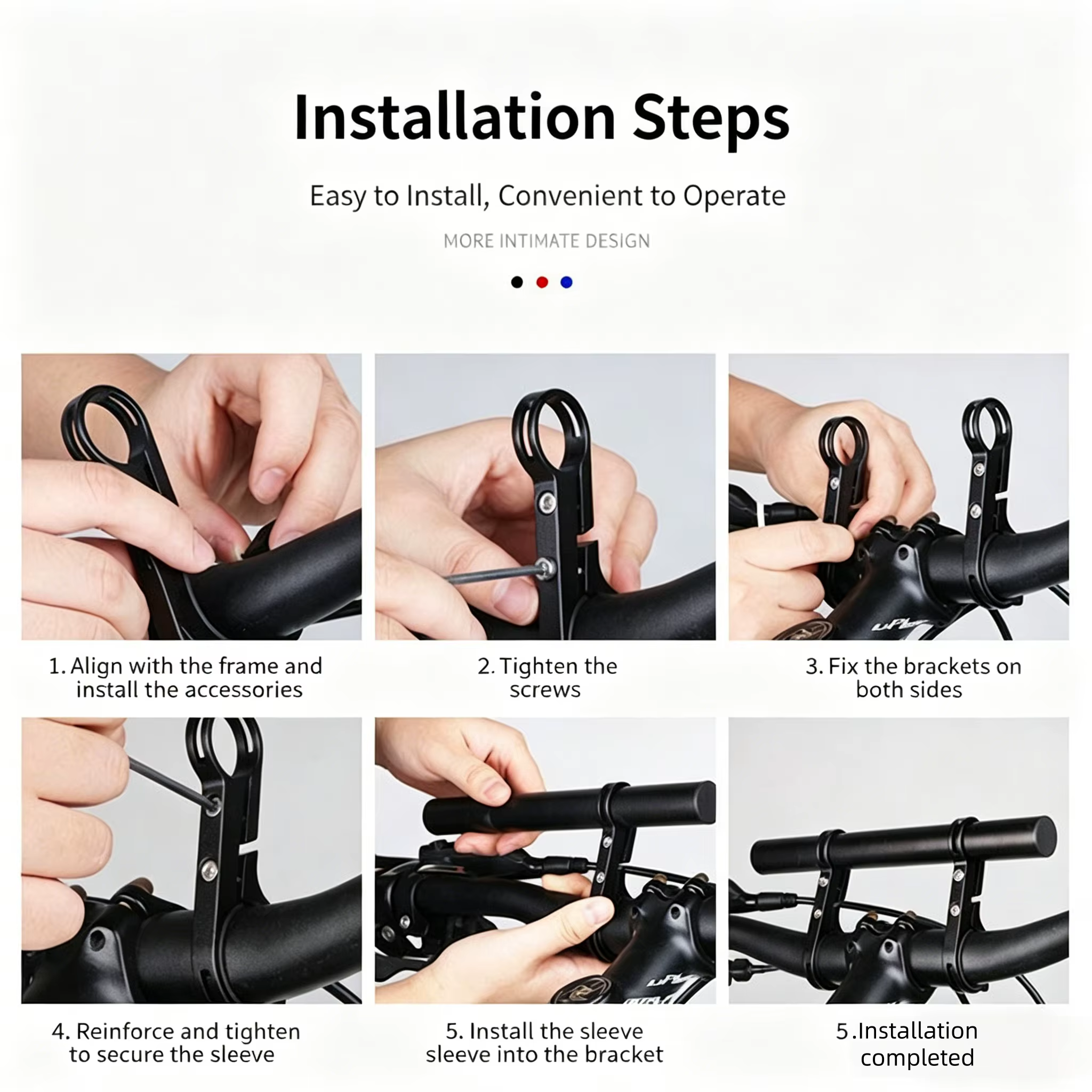 Support d'extension de guidon de vélo 20/30 cm