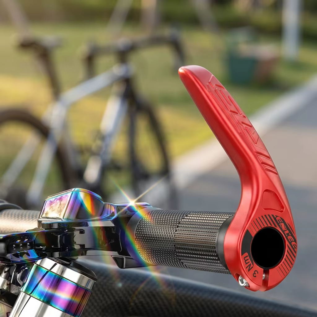 1 Paire de poignées de guidon réglables pour vélo, avec embouts auxiliaires et repose-poignets, pour le cyclisme et le soulagement de la fatigue, accessoires de vélo