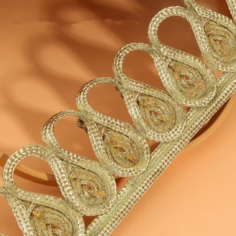 Accessoires de Dentelle pour Bricolage Manteau, Décoration de Poche, Matériel de Couture, Sangle de Sangle, 1 Mètre