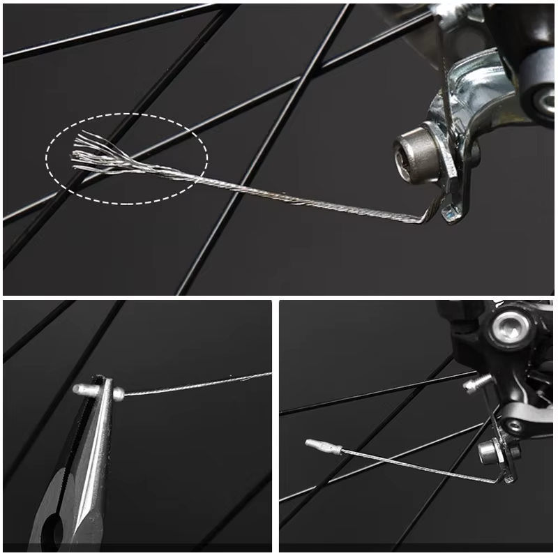 Embouts de câble de vélo en alliage d'aluminium