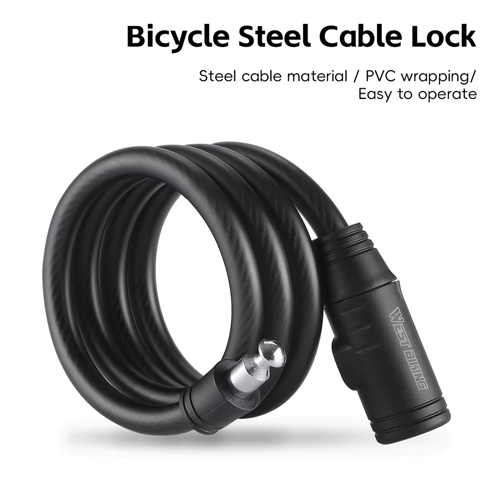 Serrure de câble en acier pour vélo