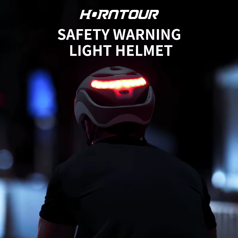 Horntour casque de vélo Ride LED lumières course