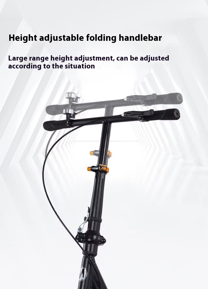 Scooter de frein à main adulte pour les adolescents pour travailler grande roue deux roues pliable Campus urbain
