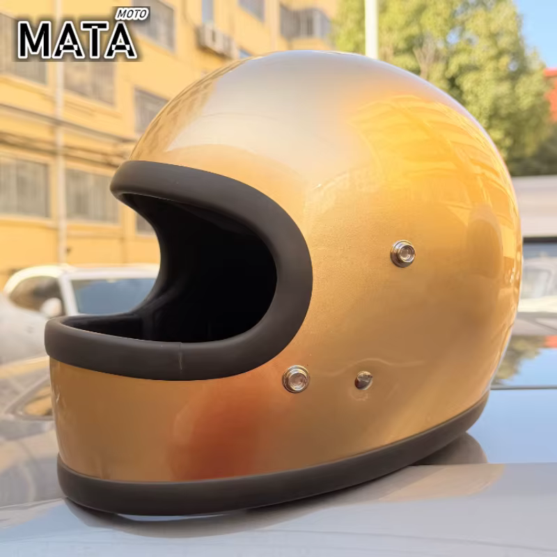 Casque de Moto Vintage japon Tech casques intégraux en fibre de verre Casco