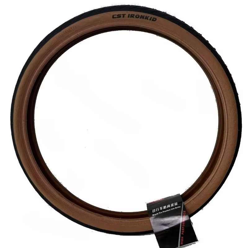 Pneu de vélo pliable CST 20 pouces C1820D/C1959, 406 20×1.75/1.95, pneu rétro avec flanc brun, 60TPI
