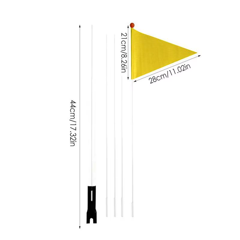 Drapeau de sécurité pour vélo de route et vtt