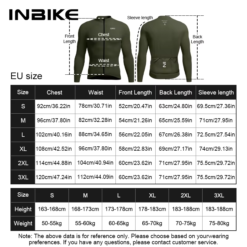 INBIKE 2025 hiver homme maillot de cyclisme à manches longues thermique polaire vélo