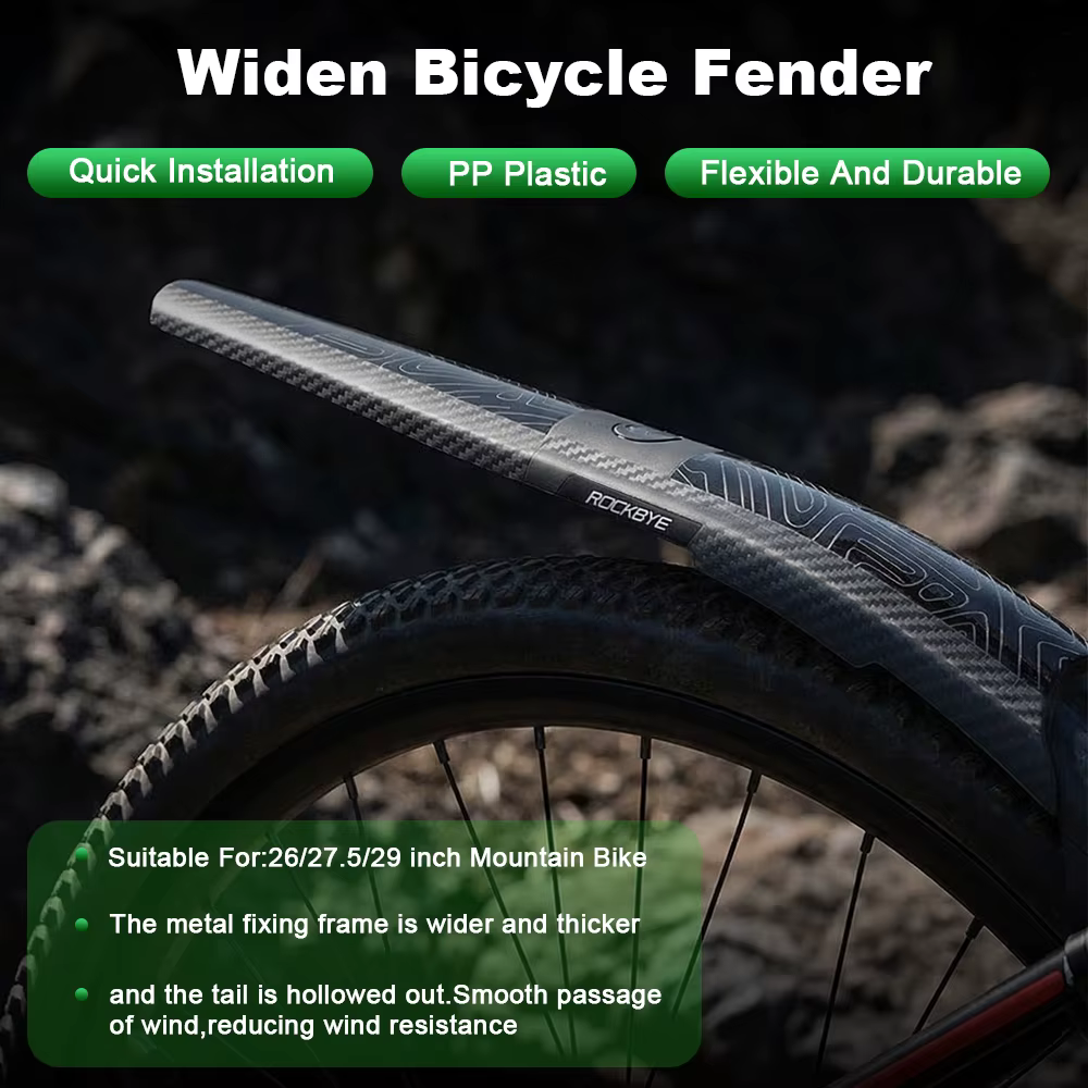 Garde-boue élargi Rockbye pour vélo 26/27