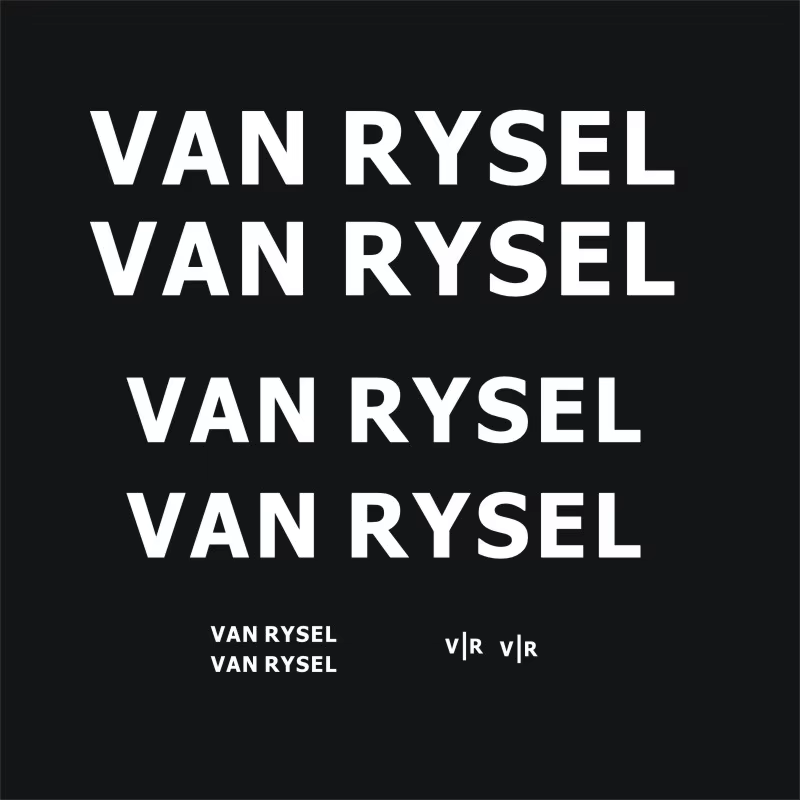 2 autocollants décoratifs Van Rysel pour cadre de vélo