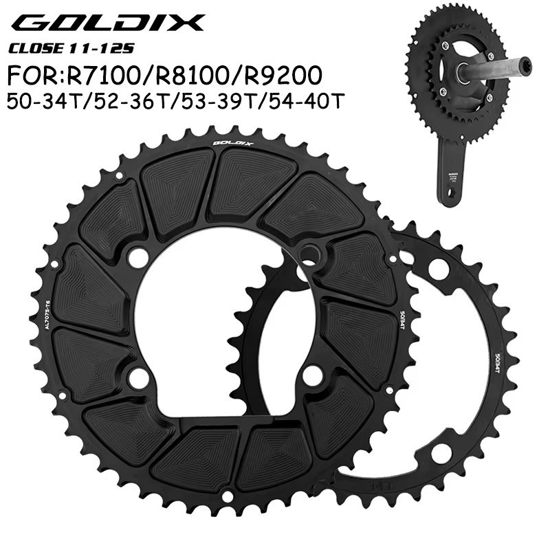 RIRO 110BCD roue à chaîne pour R7100 R8100 R9200 11S 12S plateau de vélo de route 50-34T 52-36T 53-39T 54-40T 110 BCD