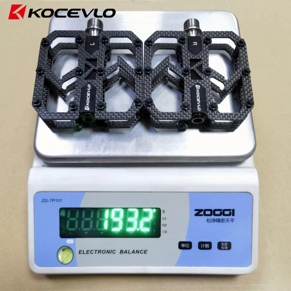 KOCEVLO pédale en Fiber de carbone ultralégère 195g vtt arbre en titane 3 roulements
