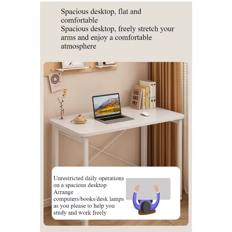Bureau d'ordinateur pliable, table amovible, table d'étude pour étudiants à domicile, table de chevet pour chambre à coucher, table d'écriture