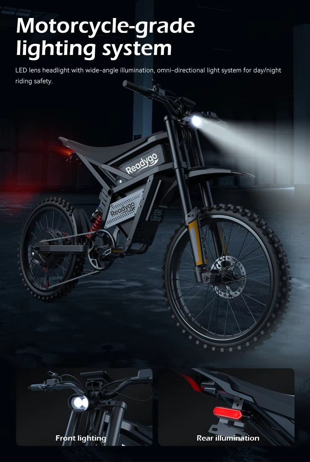 Vélo électrique tout-terrain Readygo E6 Ultra pour adultes