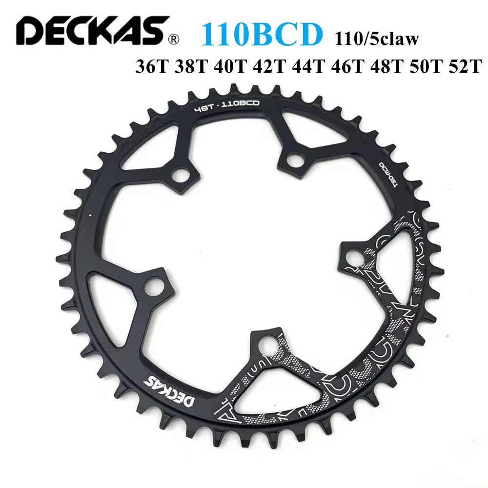 Plateau de pédalier de vélo de route Deckas 110BCD 110/5 griffes Narrow Wide 36T-58T pour manivelle Shimano SR -