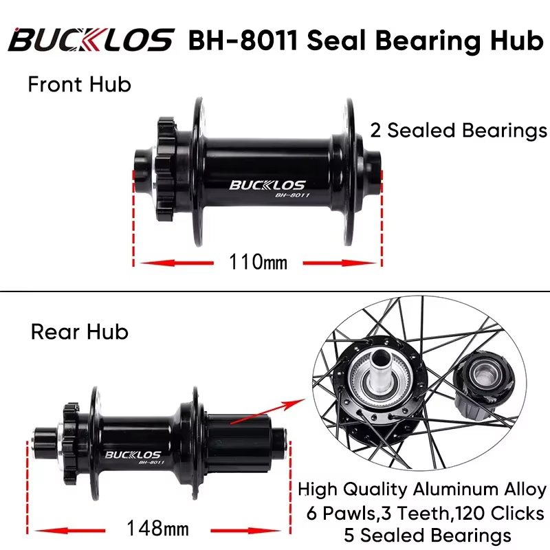 BUCKLOS roues de vélo vtt paire