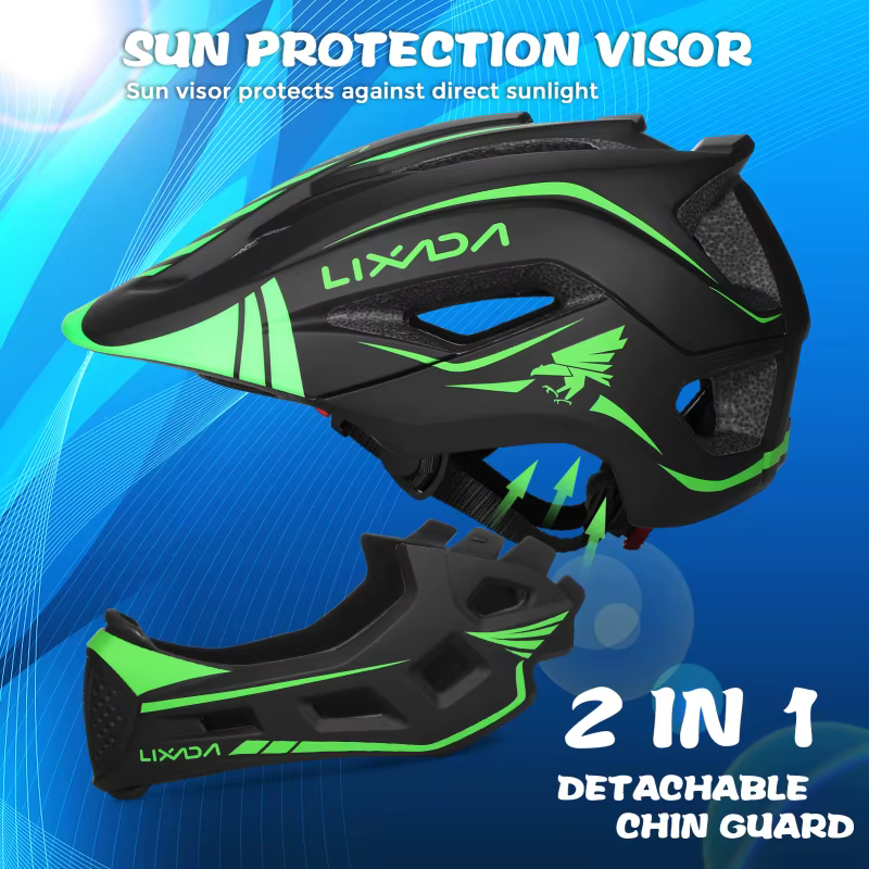 Casque intégral amovible avec poignées pour enfants
