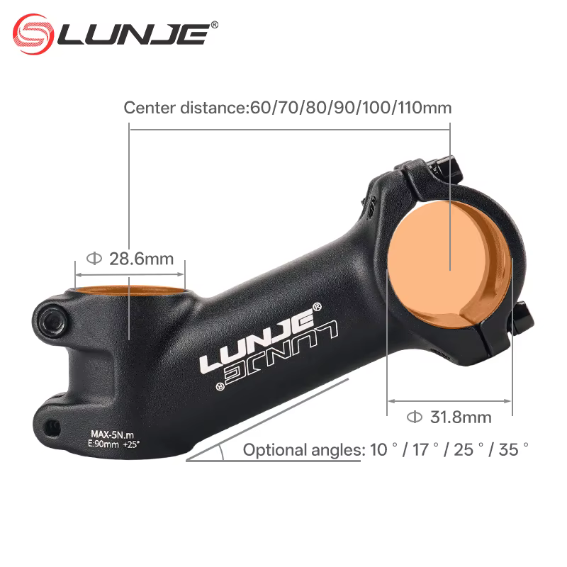 Puissance de vélo ultralégère 60/70/80/90/100/110MM tige