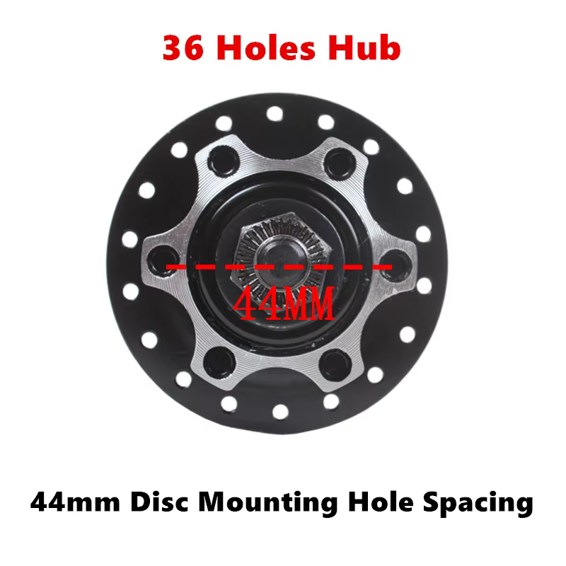 Moyeux de vélo vélo de neige 26x4.0 frein à disque Ultra-large ajustement volant d'inertie rotatif 36 trous roue avant et arrière en acier à haute teneur en carbone