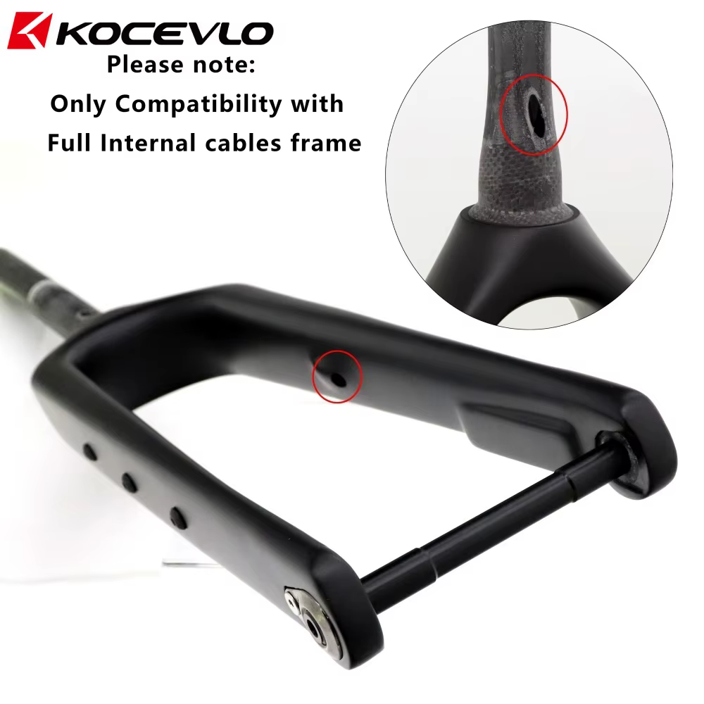 Fourche de vélo de gravier KOCEVLO GF07 en fibre de carbone conique